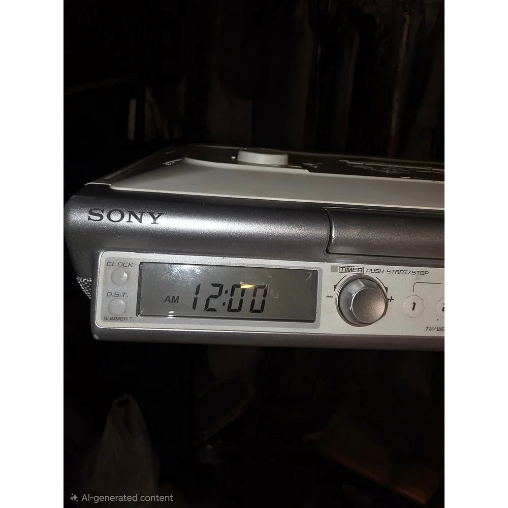Sony Liv ICF-CD543RM Under Cabinet Kitchen Radio CD Player w/ Remote & Hardware